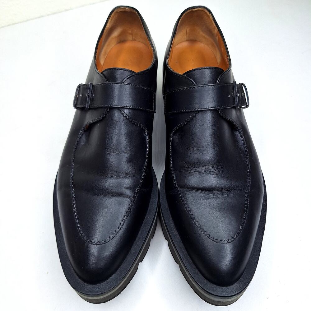 Clergerie Paris Louna Monkstrap Platform Loafers Creeper FR 40 US 8.5/9 Leather